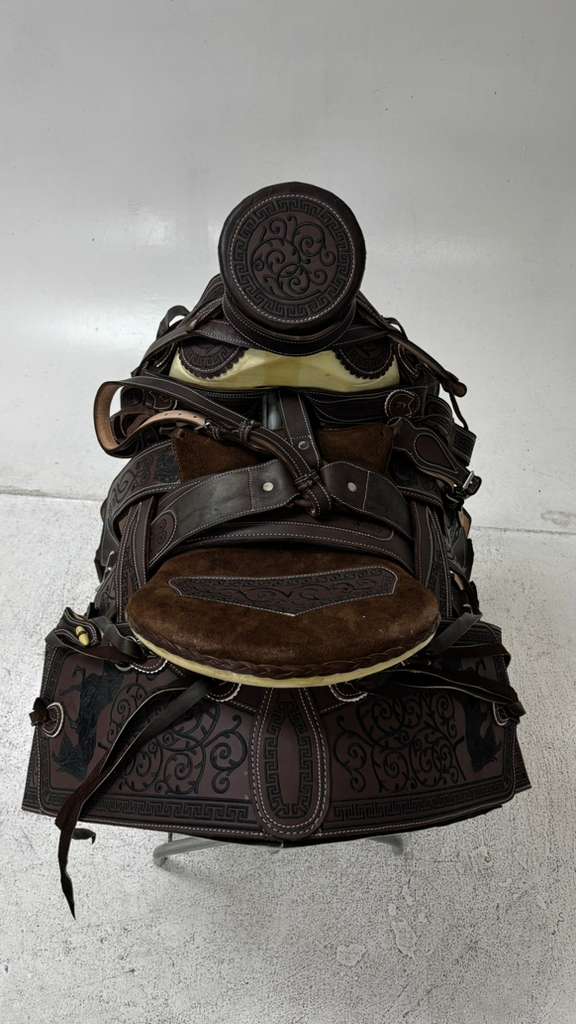 Charro Saddle – Dark Chocolate “El Cazador” Edition (15.5”)