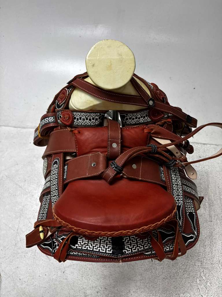Charro Pony Saddle – Red Leather “El Potrillo Rojo” Edition (Pony Size)