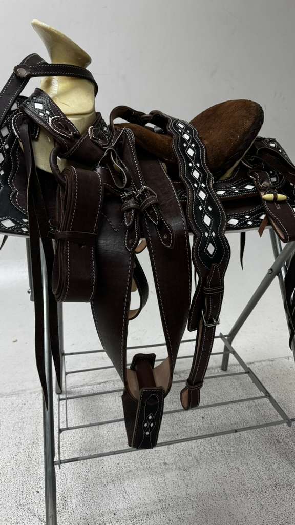 Charro Pony Saddle – Dark Brown “La Sombra Chica” Edition (Pony Size)
