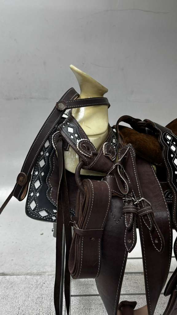 Charro Pony Saddle – Dark Brown “La Sombra Chica” Edition (Pony Size)